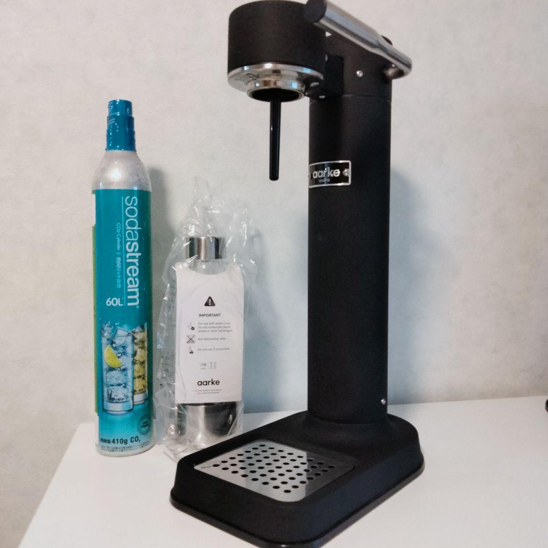 アールケ AARKE　カーボネーター2 マットブラック　炭酸水メーカー　547