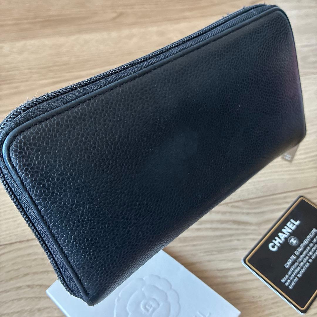 [お値下げ]シャネル長財布　キャビアスキン