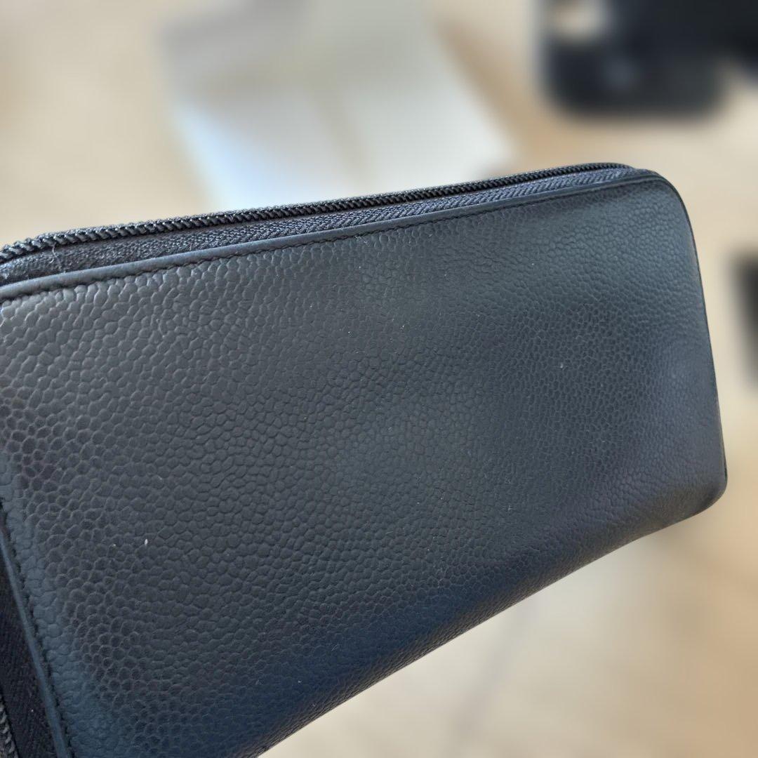 [お値下げ]シャネル長財布　キャビアスキン