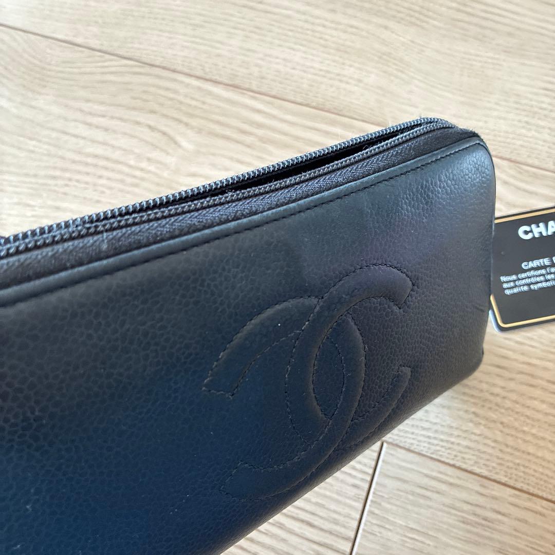 [お値下げ]シャネル長財布　キャビアスキン