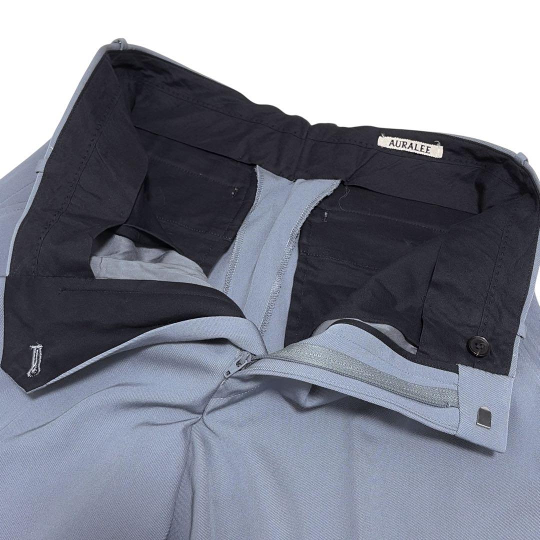 AURALEE オーラリー　WOOL MAX GABAGINE SLACKS 4