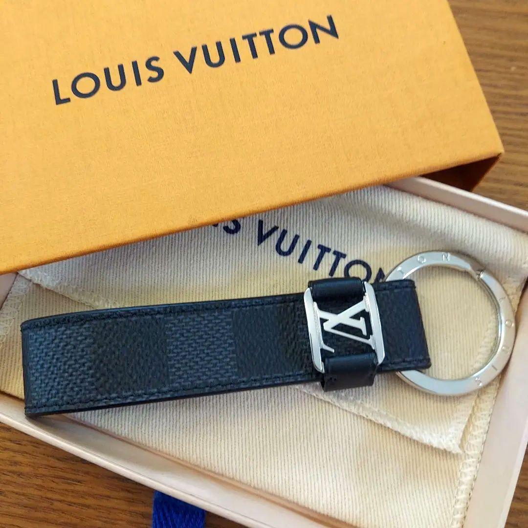 美品✨Louis Vuitton レザー キーホルダー キーリング ドラゴンヌ