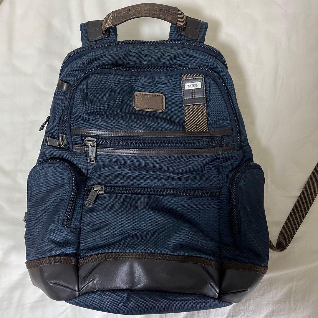 TUMI ネイビー ナイロン リュック バックパック