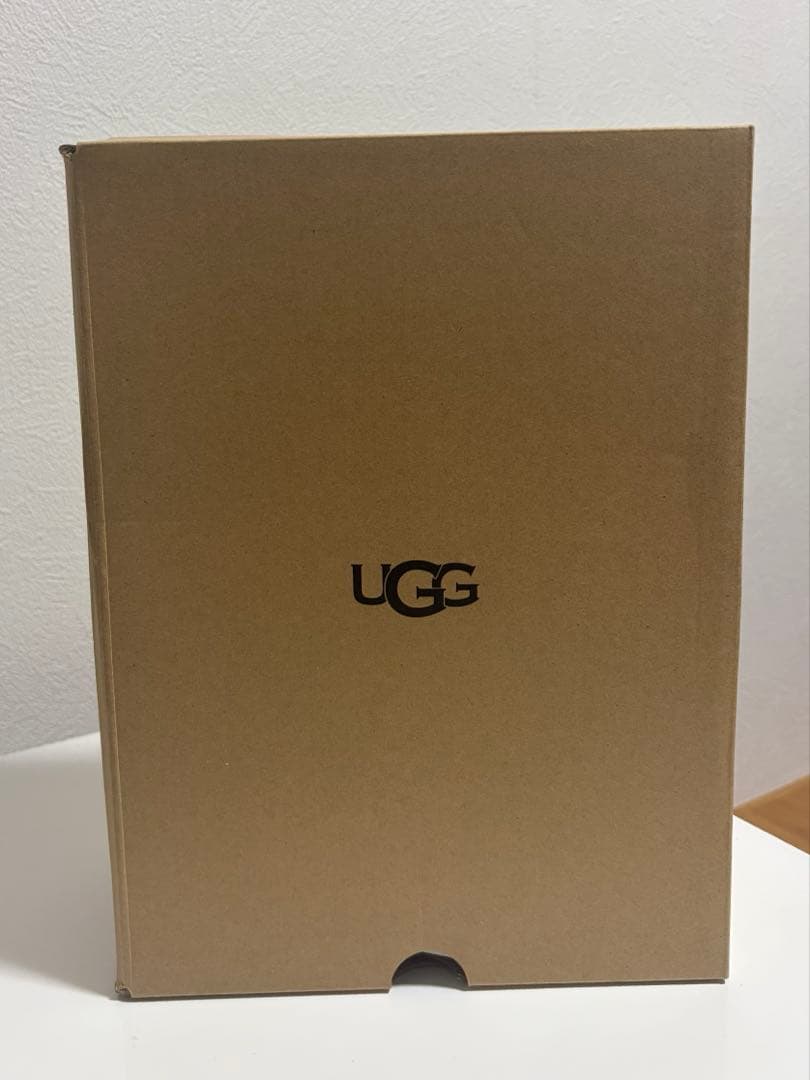 【未使用】 UGG アグ ファー サンダル 黒 25cm
