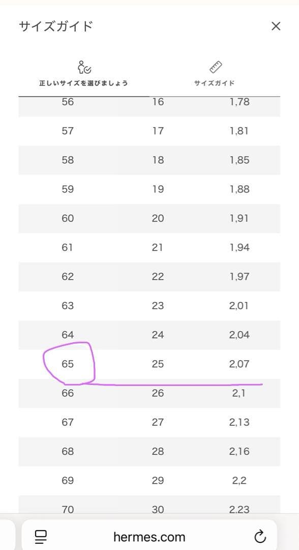 超希少HERMES Osmose GMリング　オスモズ 65 25号　エルメス