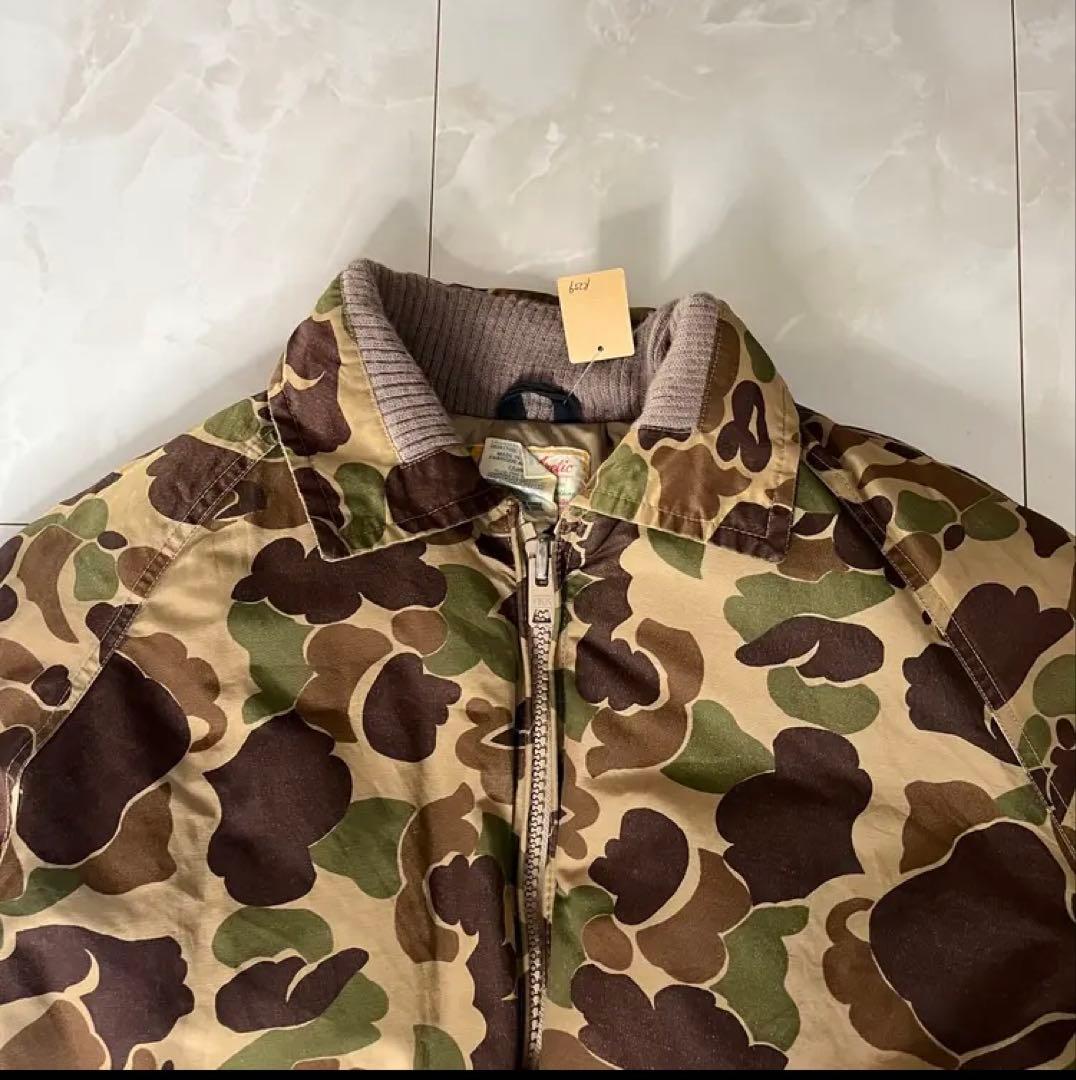 【80's】WOODS 迷彩柄ジャケットL vintage ダックカモ　短丈