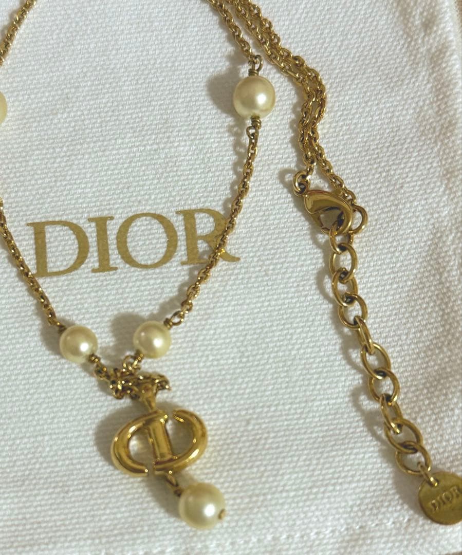 ディオール　DIOR ゴールド　ネックレス　正規品