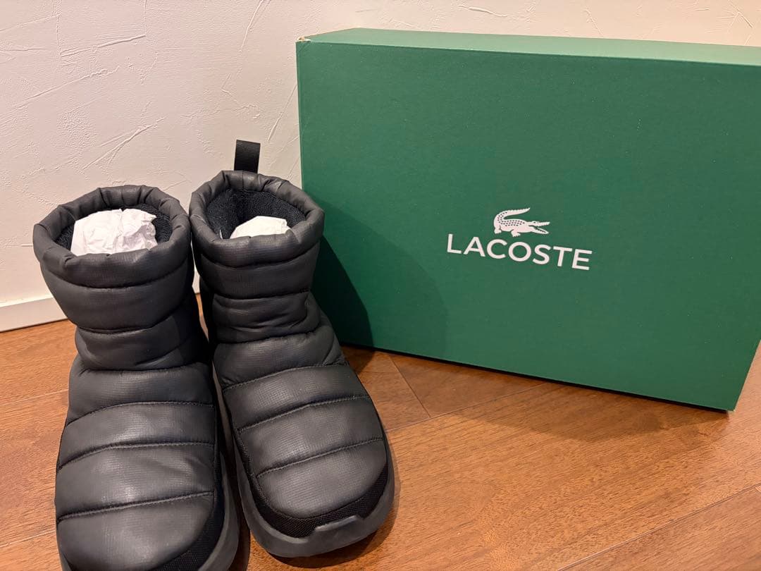 LACOSTE ブラックブーツ