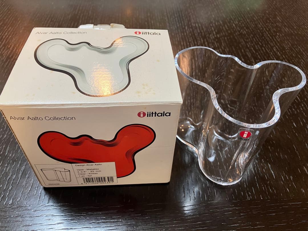  Alvar Aalto 花瓶 クリア 95mm