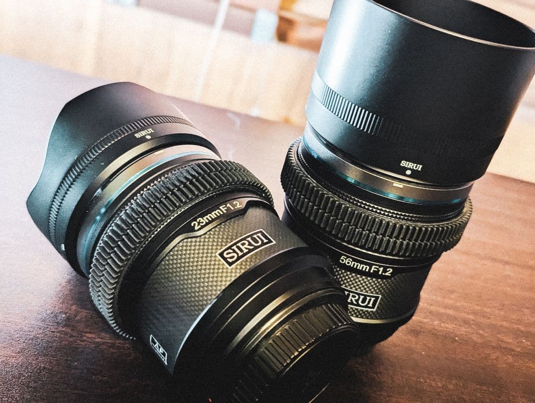 SIRUI 23mm F1.2 & 56mm F1.2 Eマウント セット