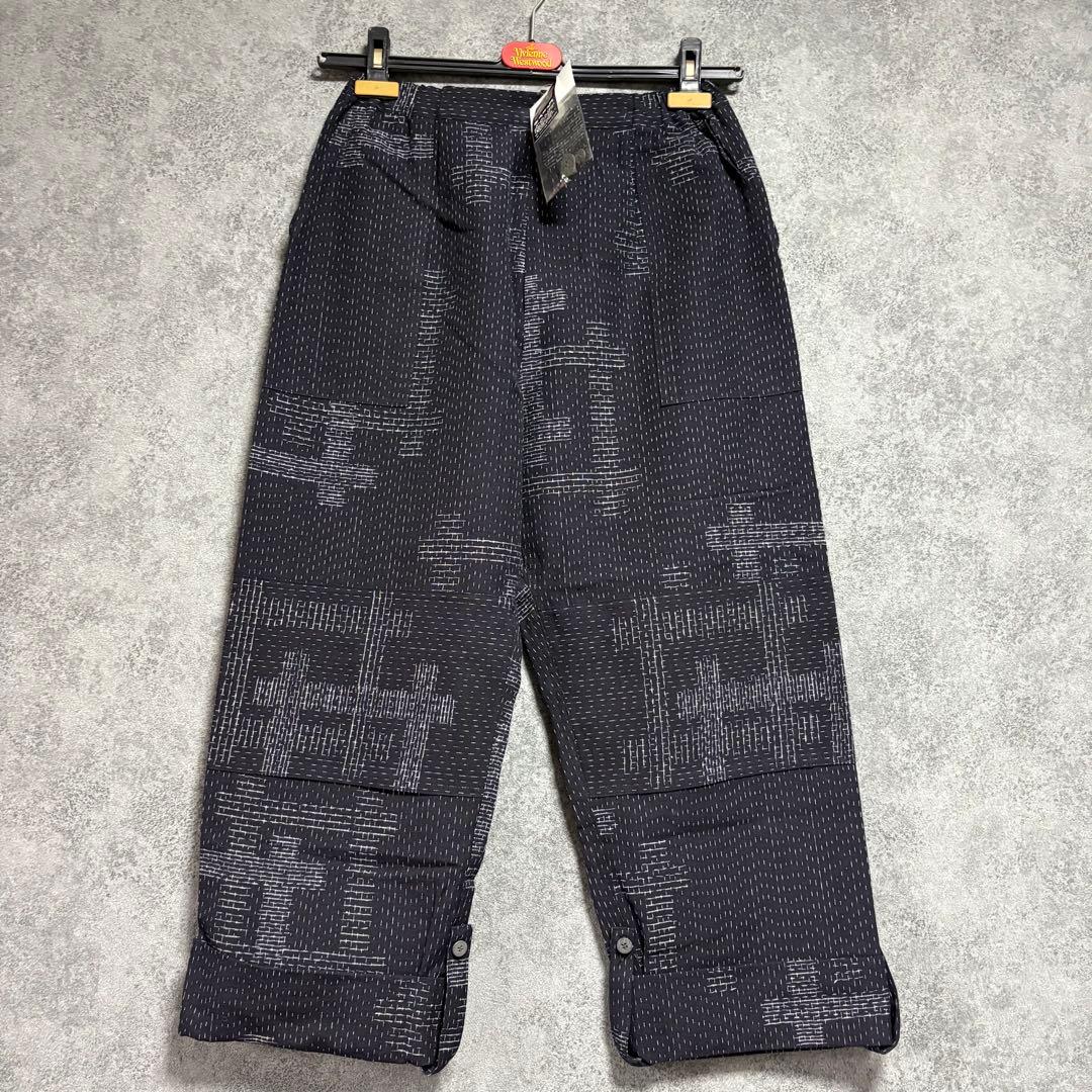 新品　儀右衛門　ギエモン　久留米絣・丈調整可能なパンツ「M〜Lサイズ」