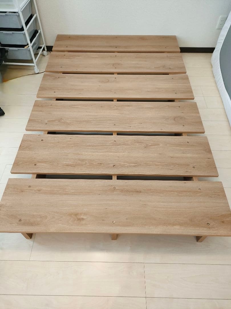 LOWYA シングルベッドフレーム ウォルナット