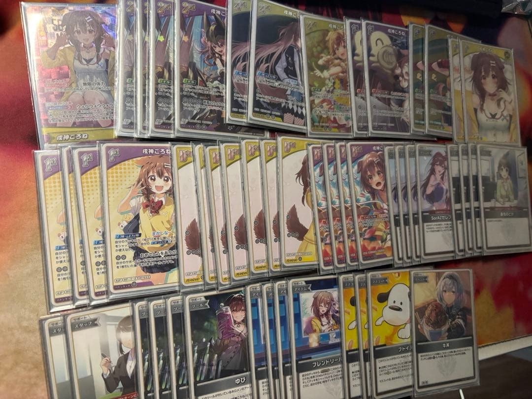値下げ可能　ホロカ　ホロライブカードゲーム　戌神ころね デッキ 調整パーツ付き