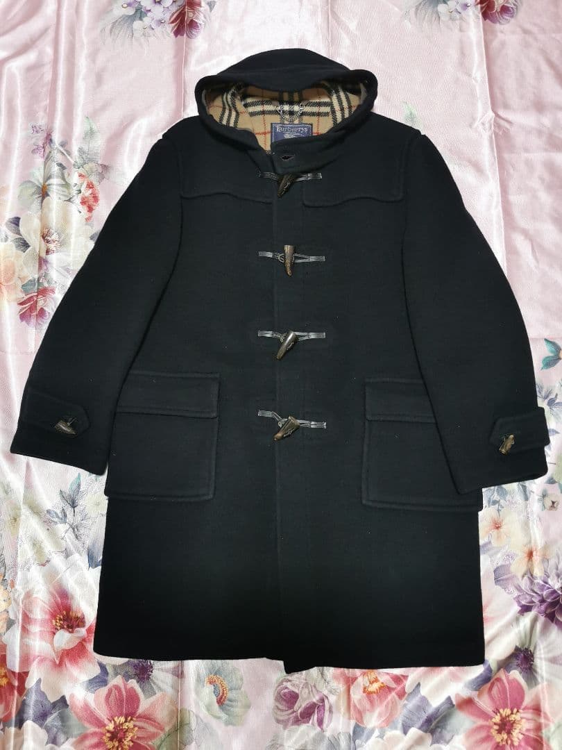 バーバリー　Burberrys　ウール ダッフルコート ノバチェック 英国製