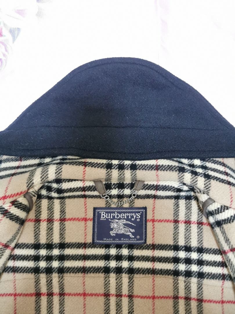 バーバリー　Burberrys　ウール ダッフルコート ノバチェック 英国製