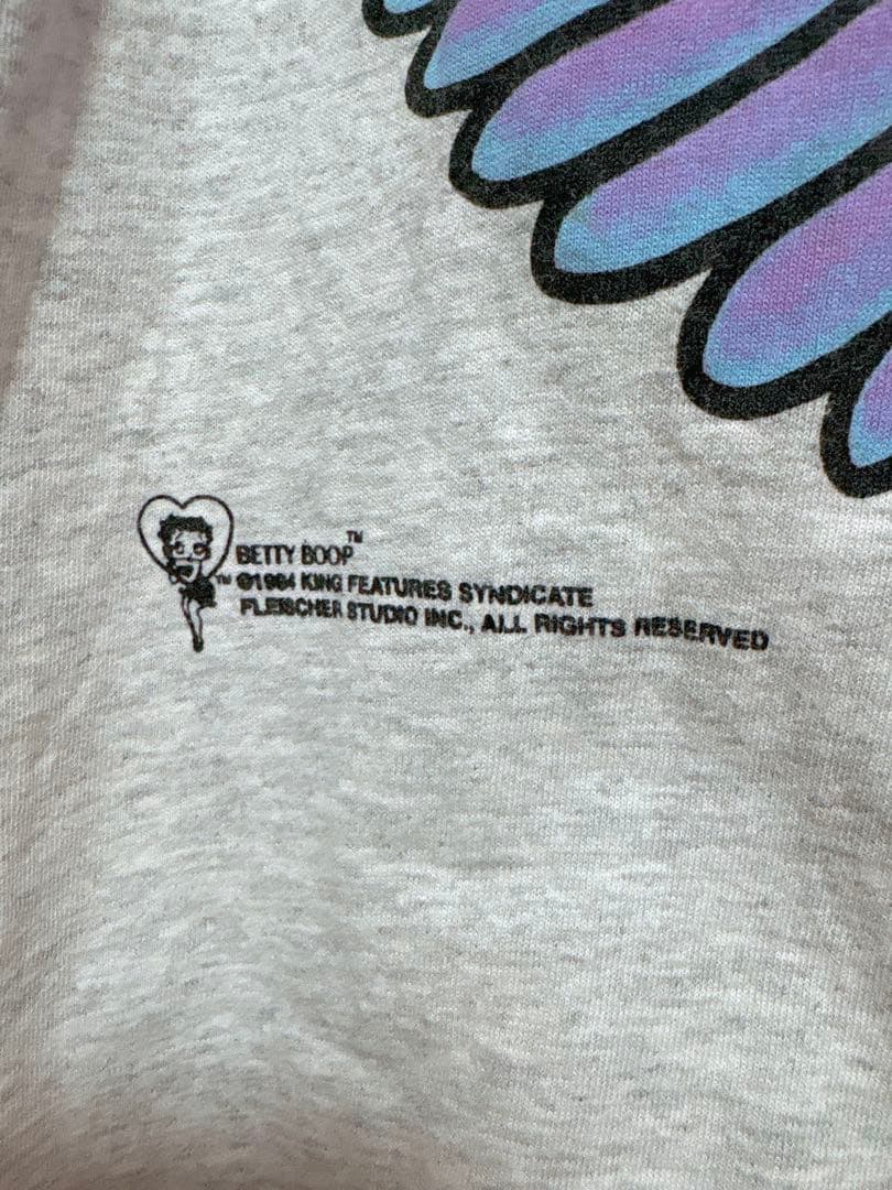 90s Betty Boop ベティブープ 天使 両面プリントTシャツ Lサイズ