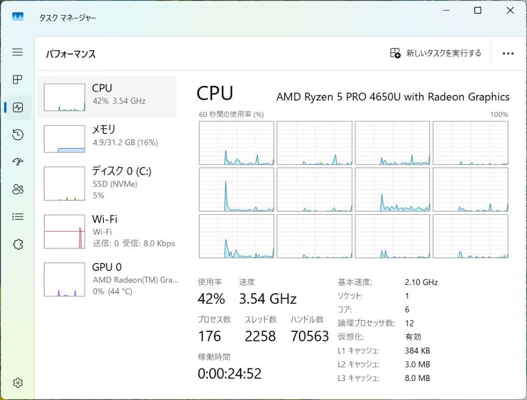 希少32GB/1TB ThinkPad X13 Gen1 AMD グリス塗替済み