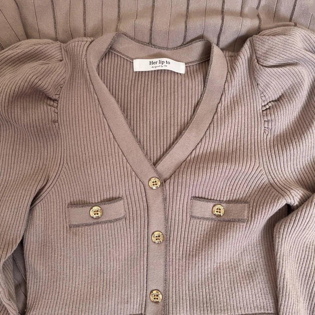 ワンピース Herlipto Suite Room Knit Long Dress