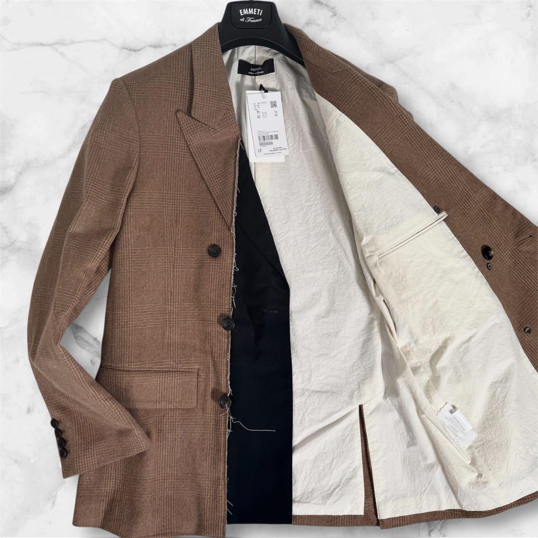 未使用◎ensou. Gemini Jacket ダブルブレスト　キャメル混