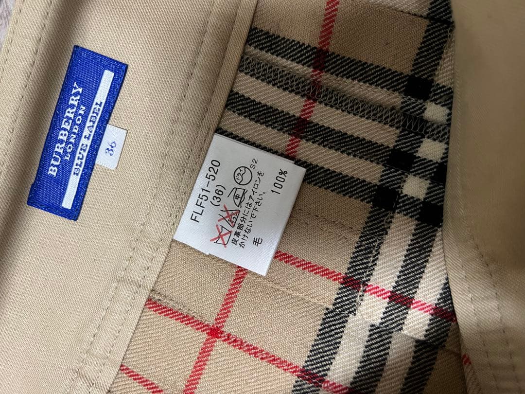 美品　バーバリー　ノバチェック　巻スカート