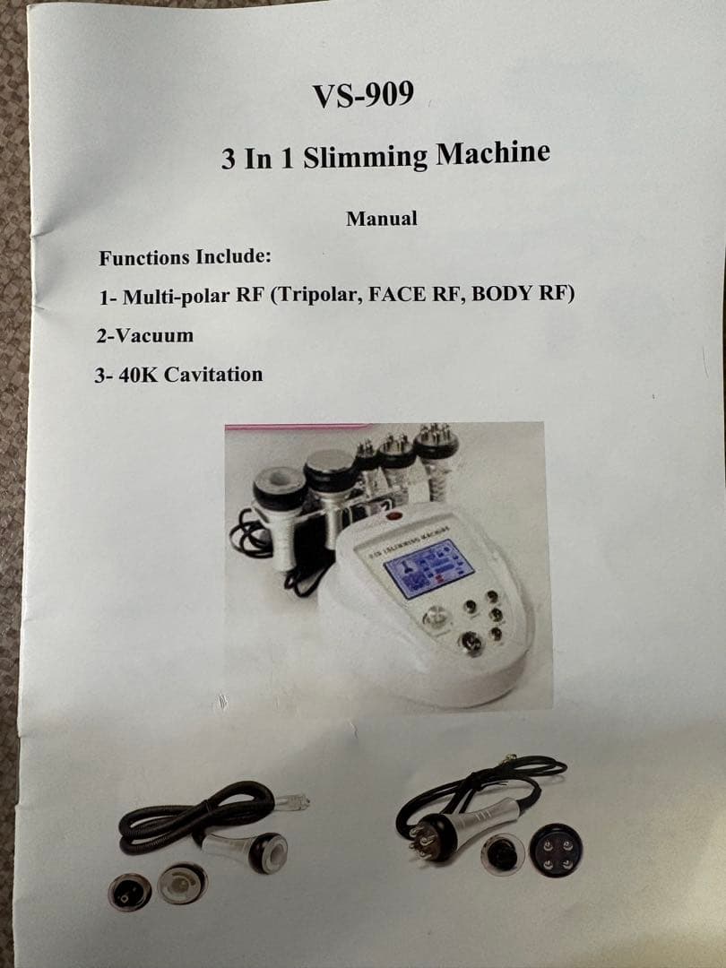 3in1 スリムマシーン痩身 美容機器　キャビテーション