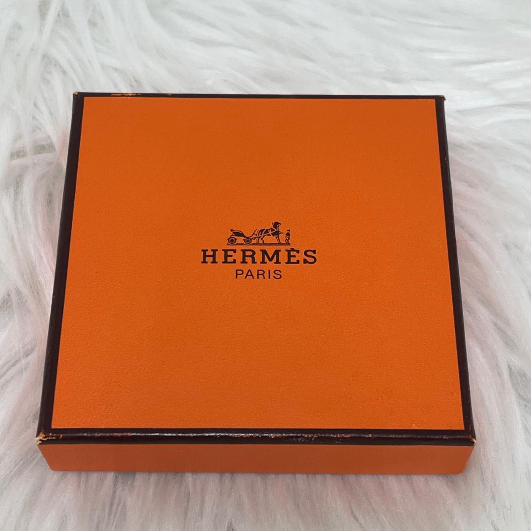 エルメスHERMES レザー ブレスレット アピ Hベルト　ブラック×シルバー