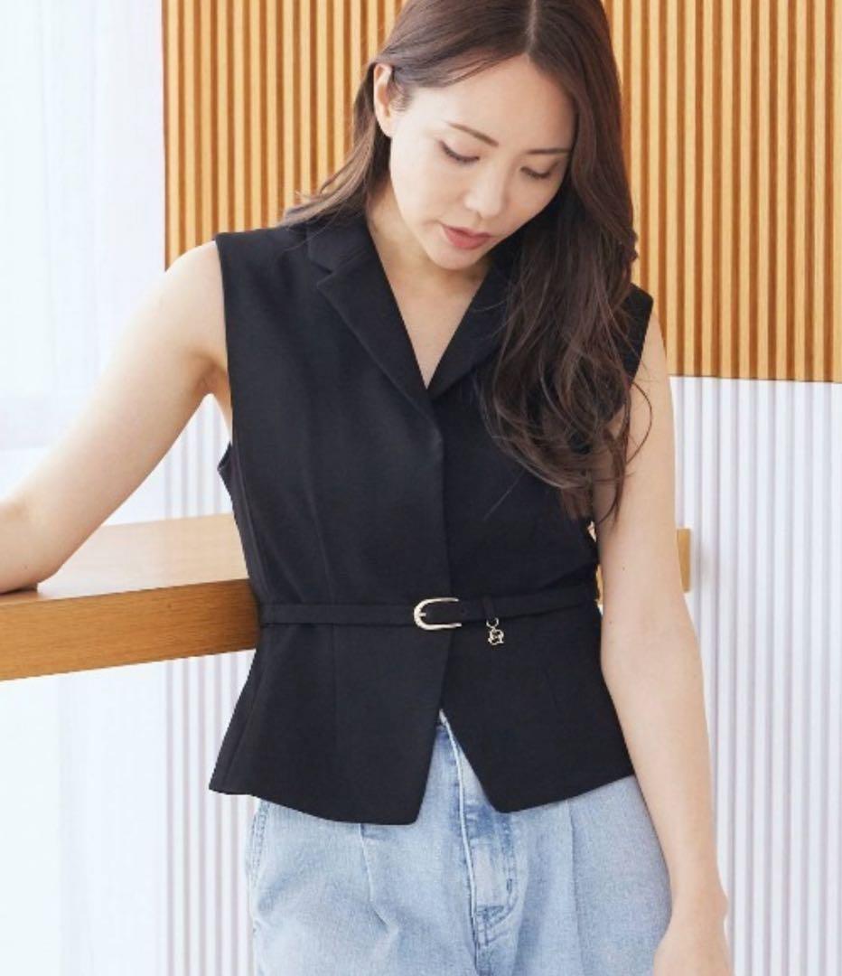 CELFORD ペプラムショートジレ