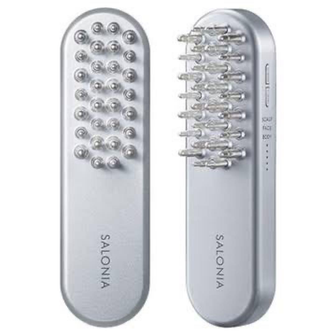 SALONIA 美顔器 LEDマッサージ器 シルバー