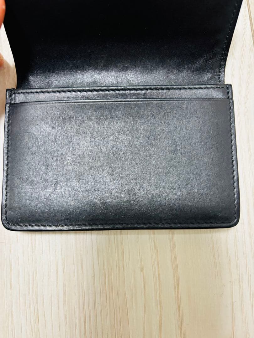 BOTTEGA VENETA ブラックレザー 名刺入れ