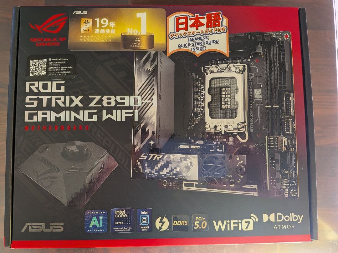 ROG STRIX Z890-I GAMING WIFI マザーボード