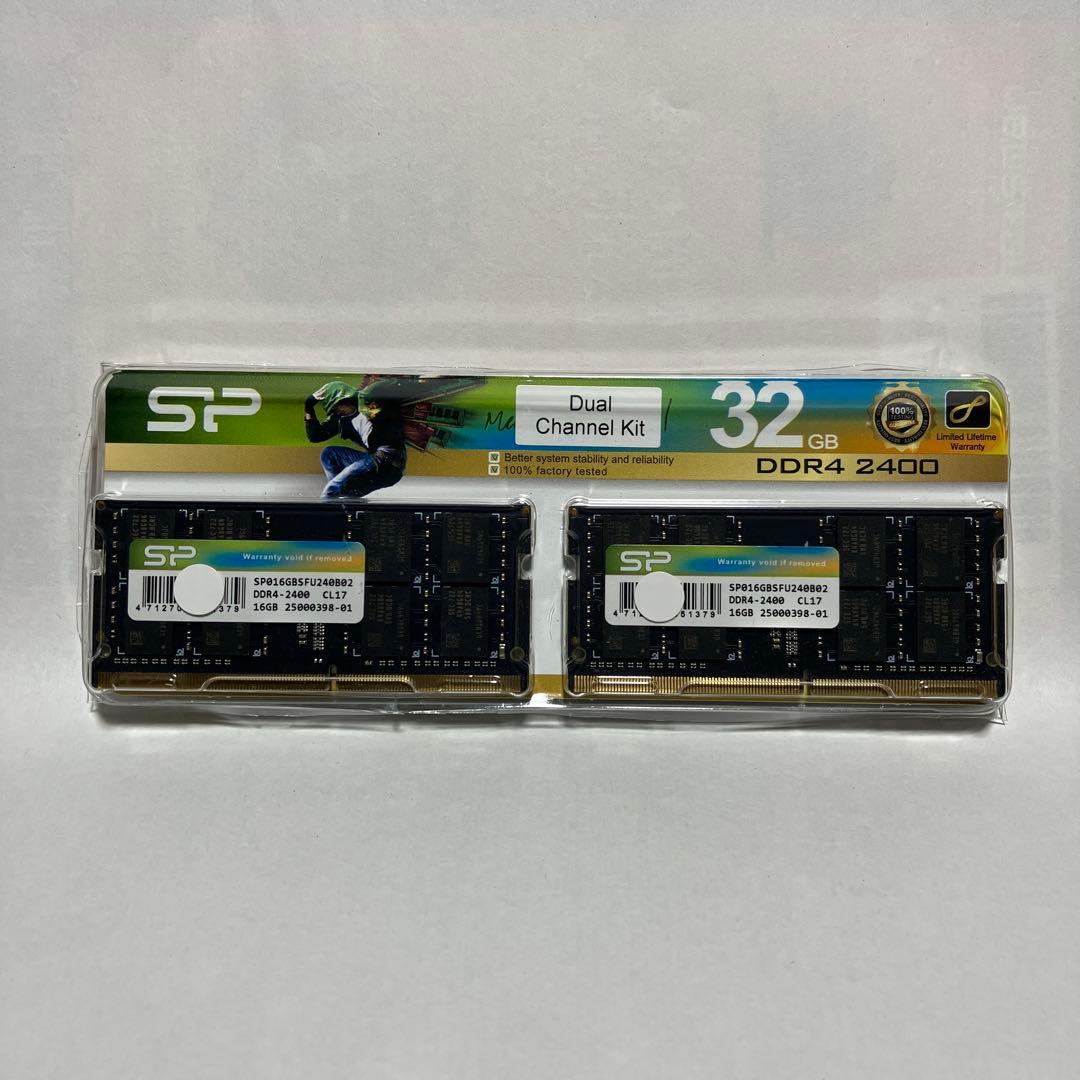 シリコンパワー pcメモリ 32gb 16gb x 2 DDR4-2400