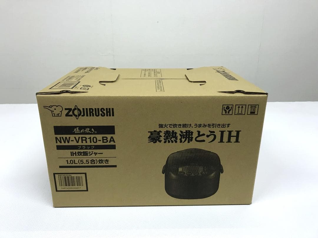 未使用品　象印 IH炊飯ジャー 豪熱沸とうIH NW-VR10-BA　5.5合