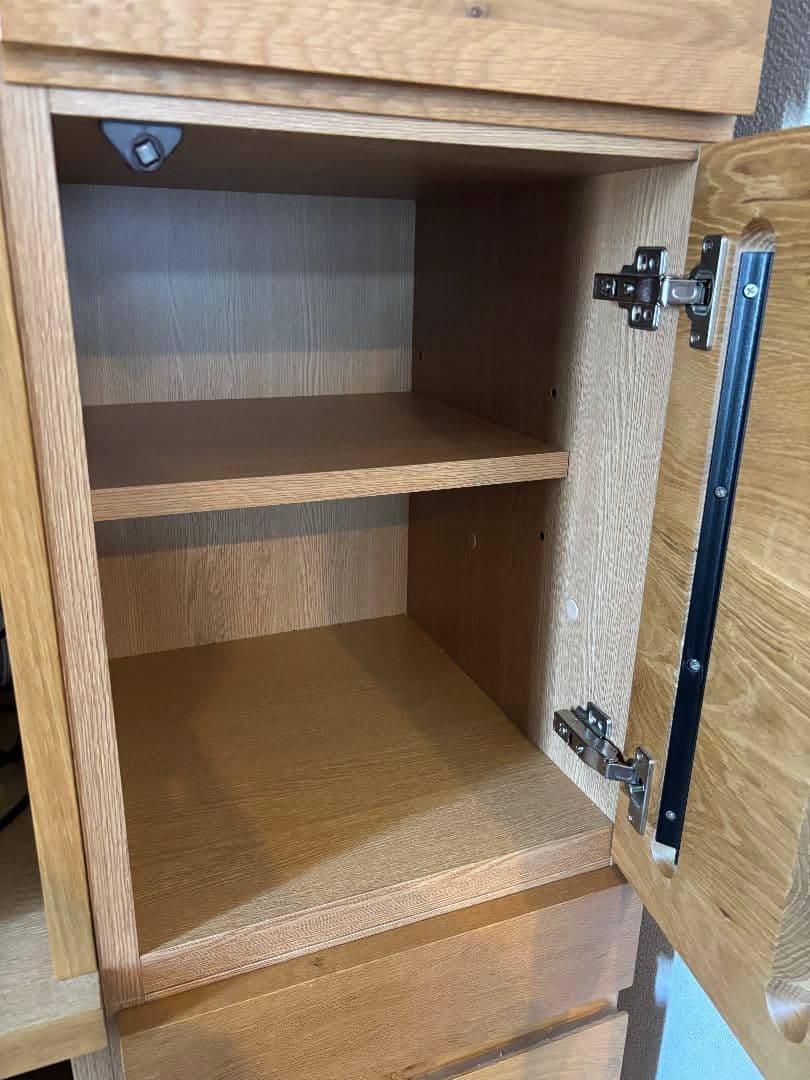 ジ*ュ様 【大容量　国産】河口家具　ホワイトオーク　食器棚＋パントリー棚