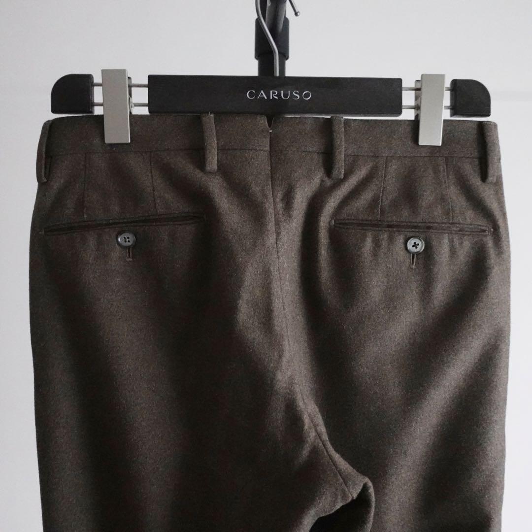 【極美品】PT01 ウールフランネル　トラウザーズ　EVOFit ブラウン　46