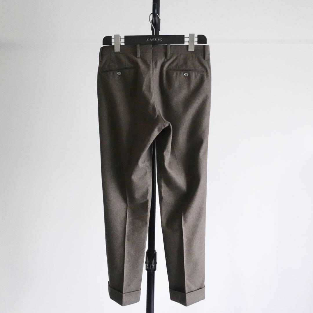 【極美品】PT01 ウールフランネル　トラウザーズ　EVOFit ブラウン　46