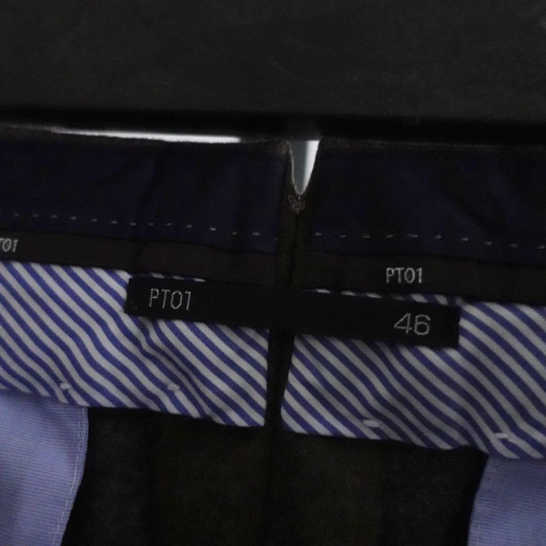 【極美品】PT01 ウールフランネル　トラウザーズ　EVOFit ブラウン　46