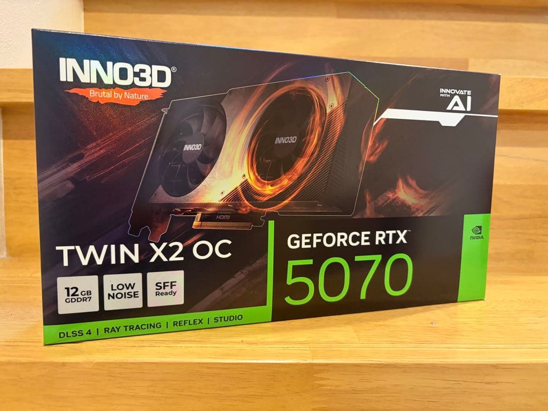 グラフィックボード・グラボ・ビデオカード INNO3D GeForce RTX 5070 TWIN X2 OC