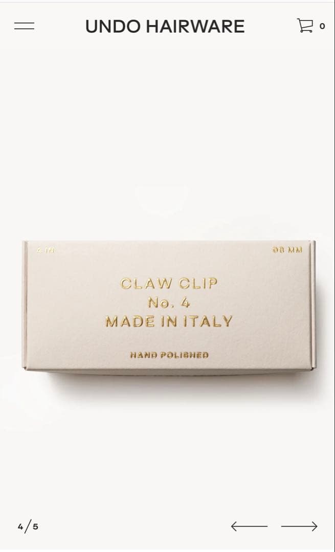 undo hairware No.4 ヘアクリップ