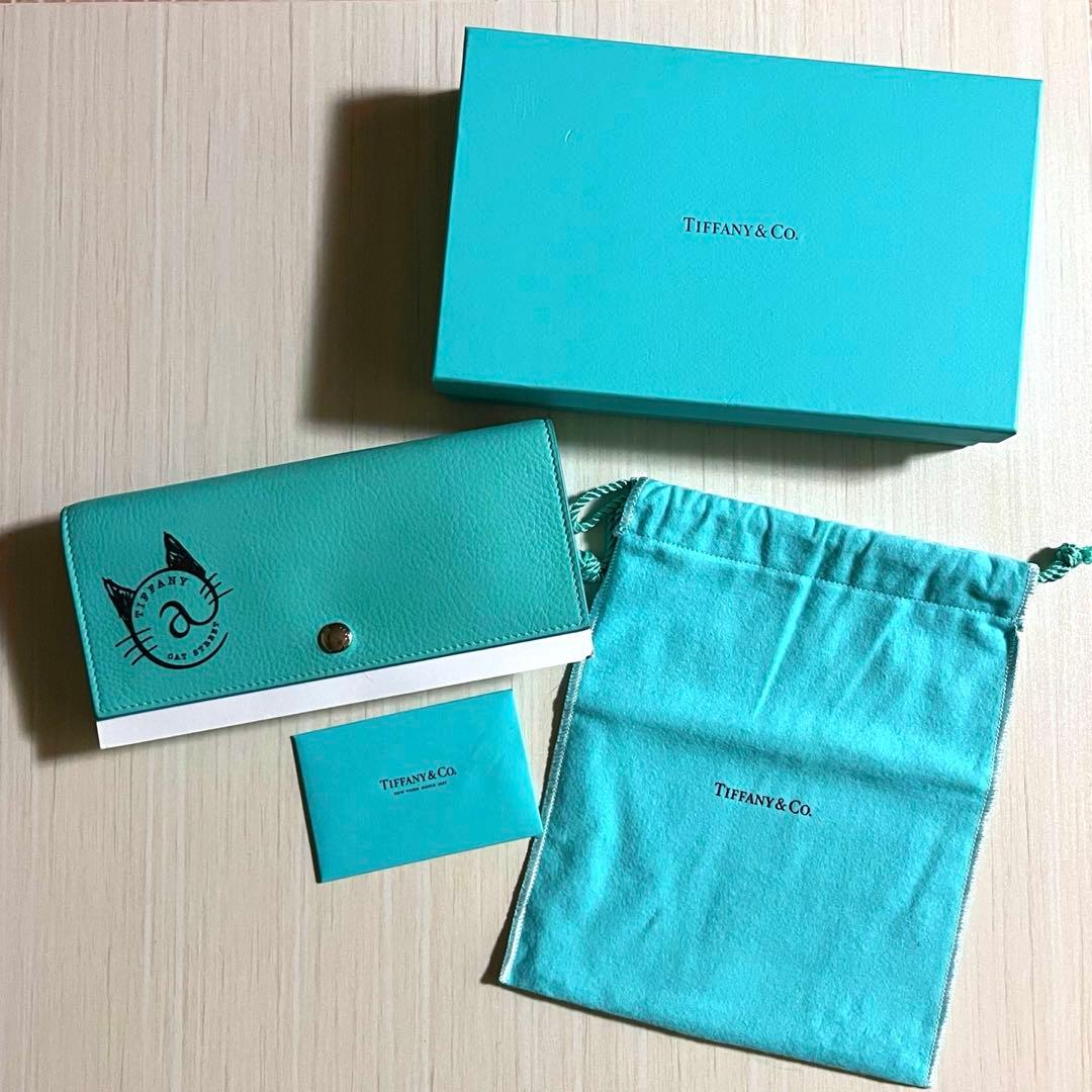 ティファニーキャットストリート　コンチネンタルフラップウォレット長財布