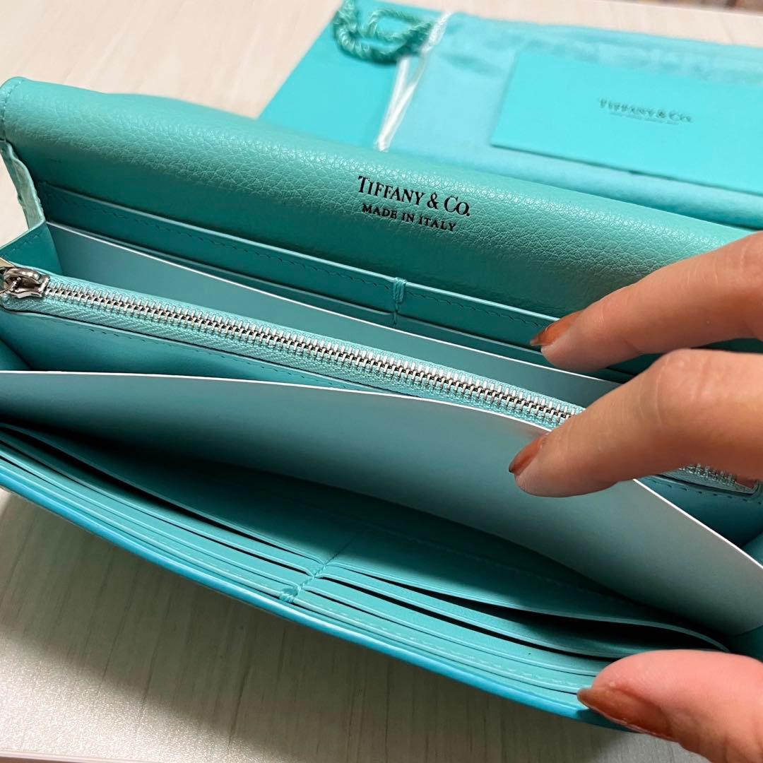 ティファニーキャットストリート　コンチネンタルフラップウォレット長財布