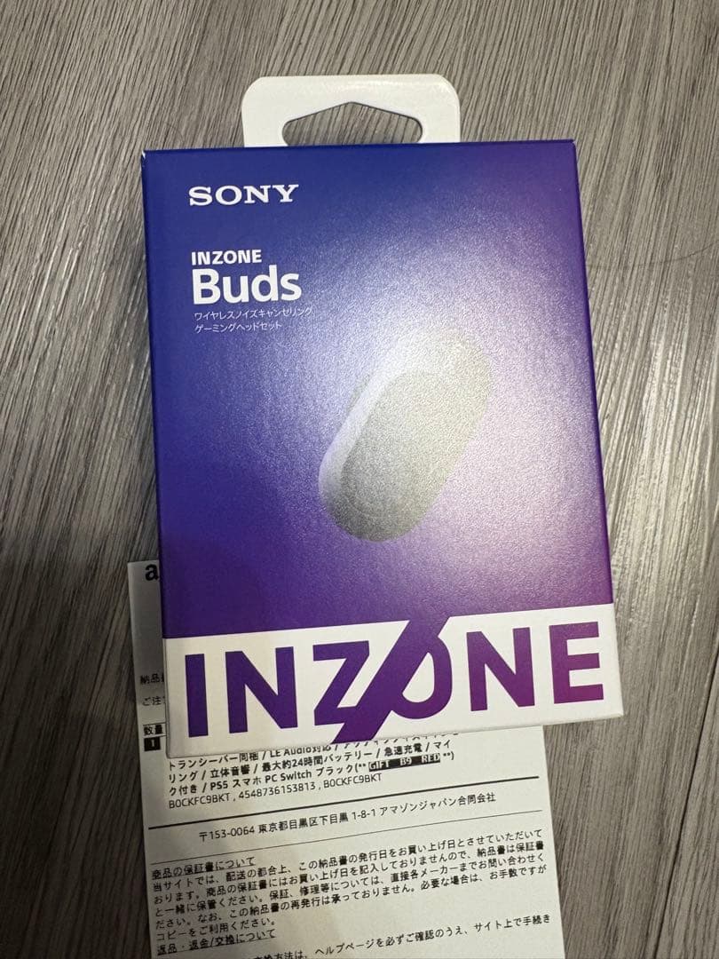 新品未使用SONY INZONE Buds