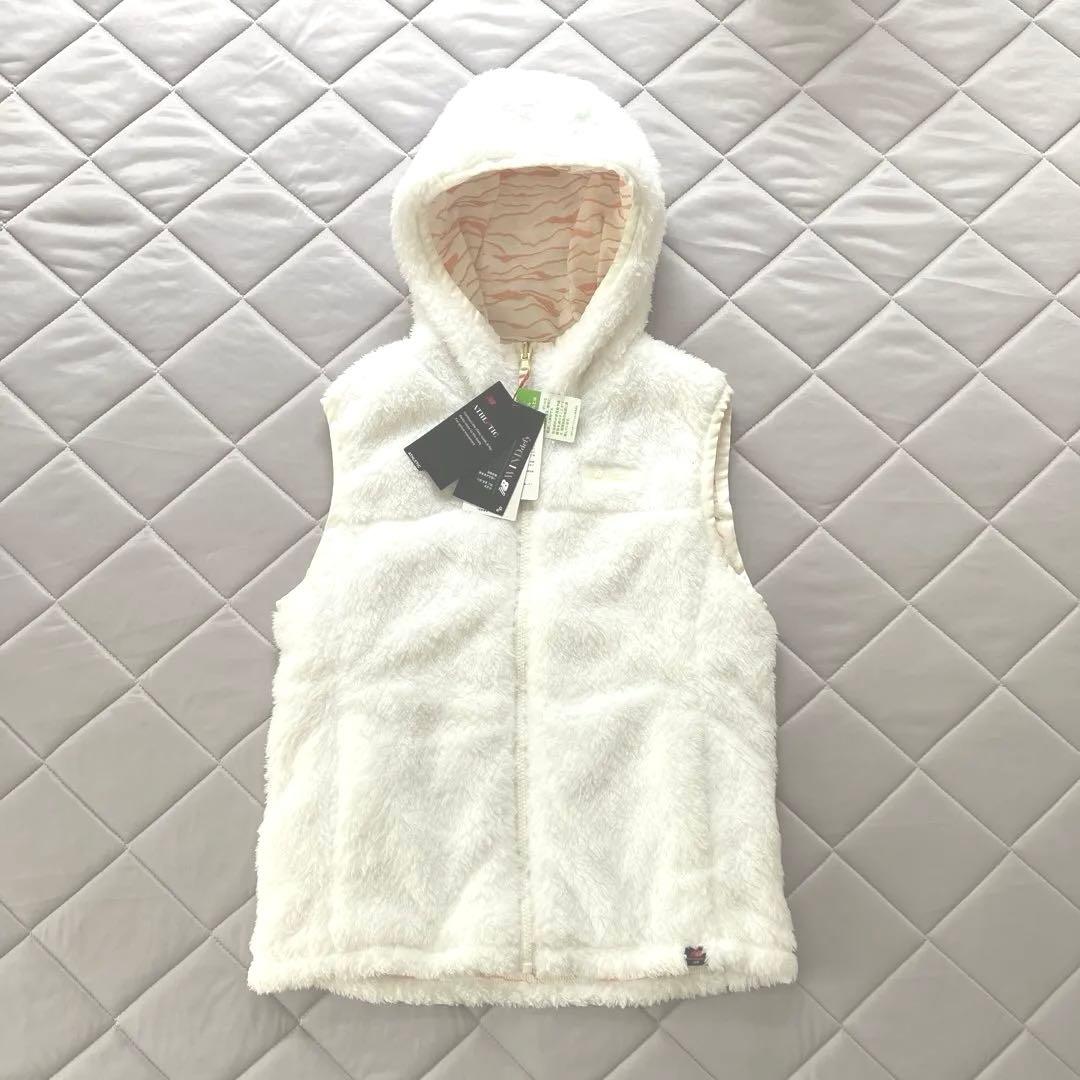 M 新品　ニューバランスゴルフウェア　レディース　ボアベスト 白 ホワイト