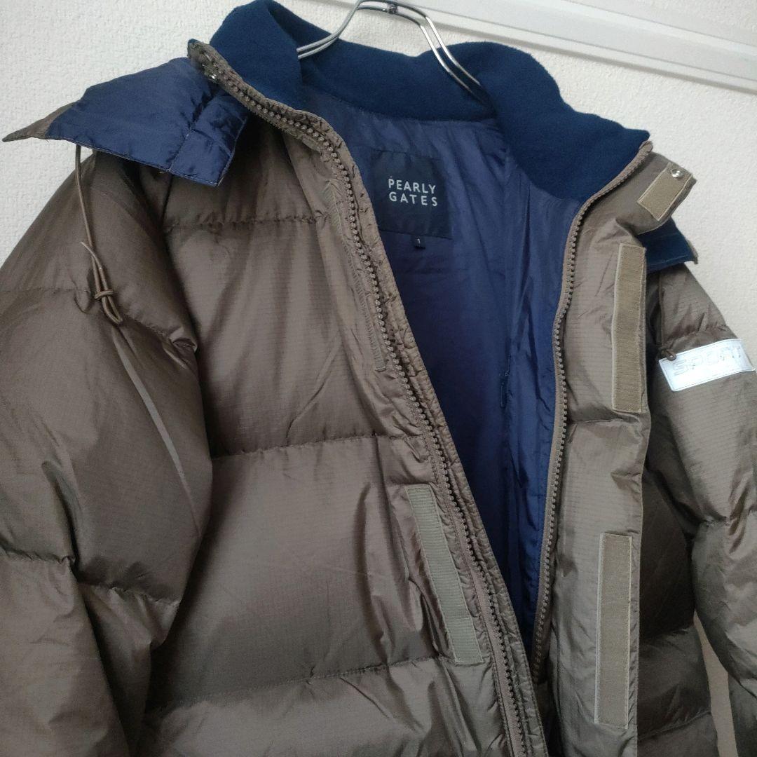 PEARLY GATES ダウンジャケット フード カーキ M ゴルフ