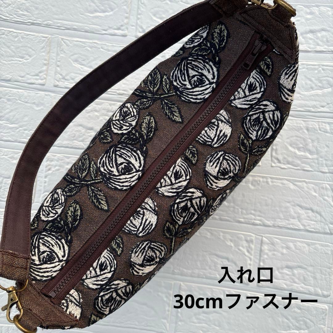 60205A ハンドメイド　ミナペルホネン　ボックス型ワンショルダーバック