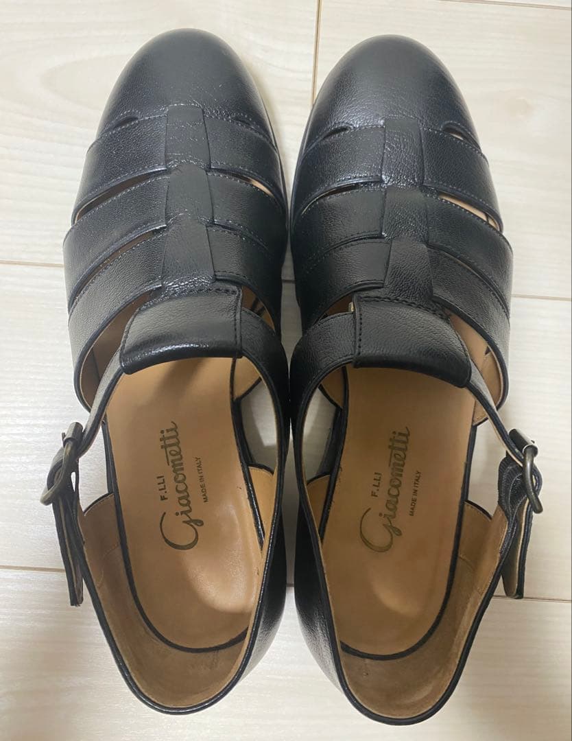 F.lli Giacometti グルカサンダル ネロ 黒 サイズ40
