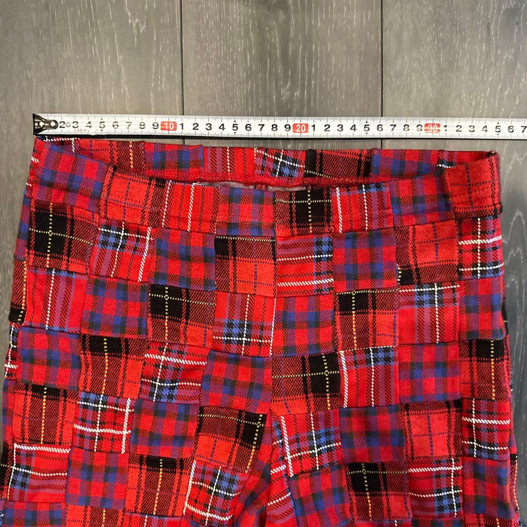 Comme des garçons  plus チェックレギンスSレッド