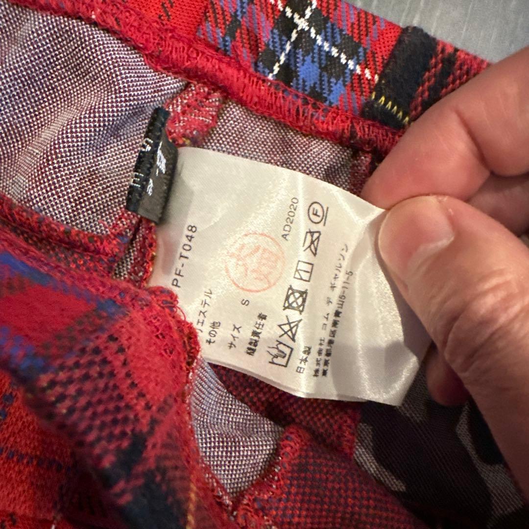 Comme des garçons  plus チェックレギンスSレッド