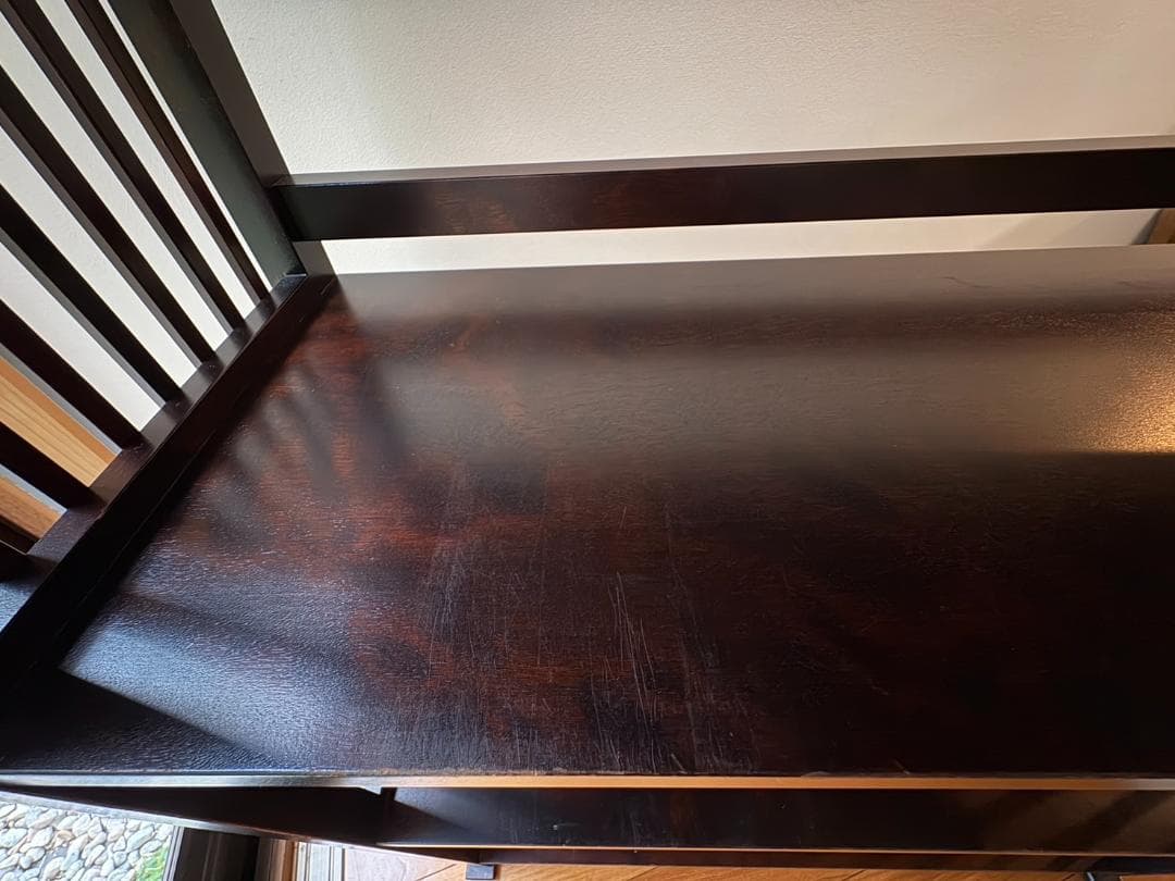 北海道民芸家具 書棚 木製 本棚 無垢 ブックシェルフ古民家家具 国産 日本製