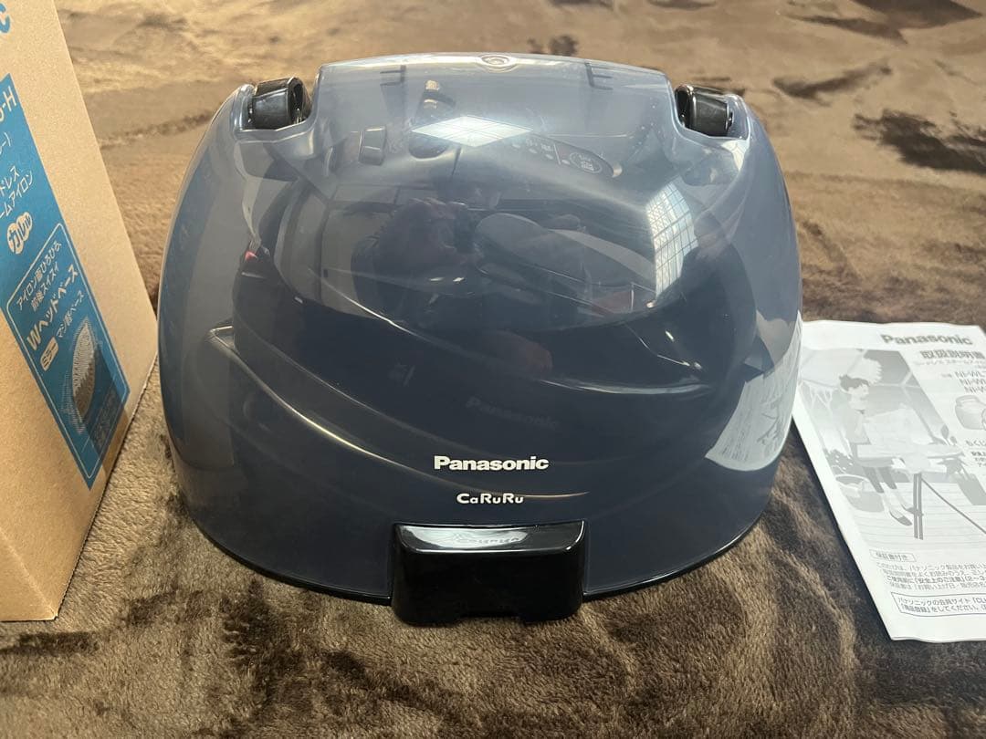 【送料込】パナソニックコードレススチームWヘッドアイロンNI-WL706-H