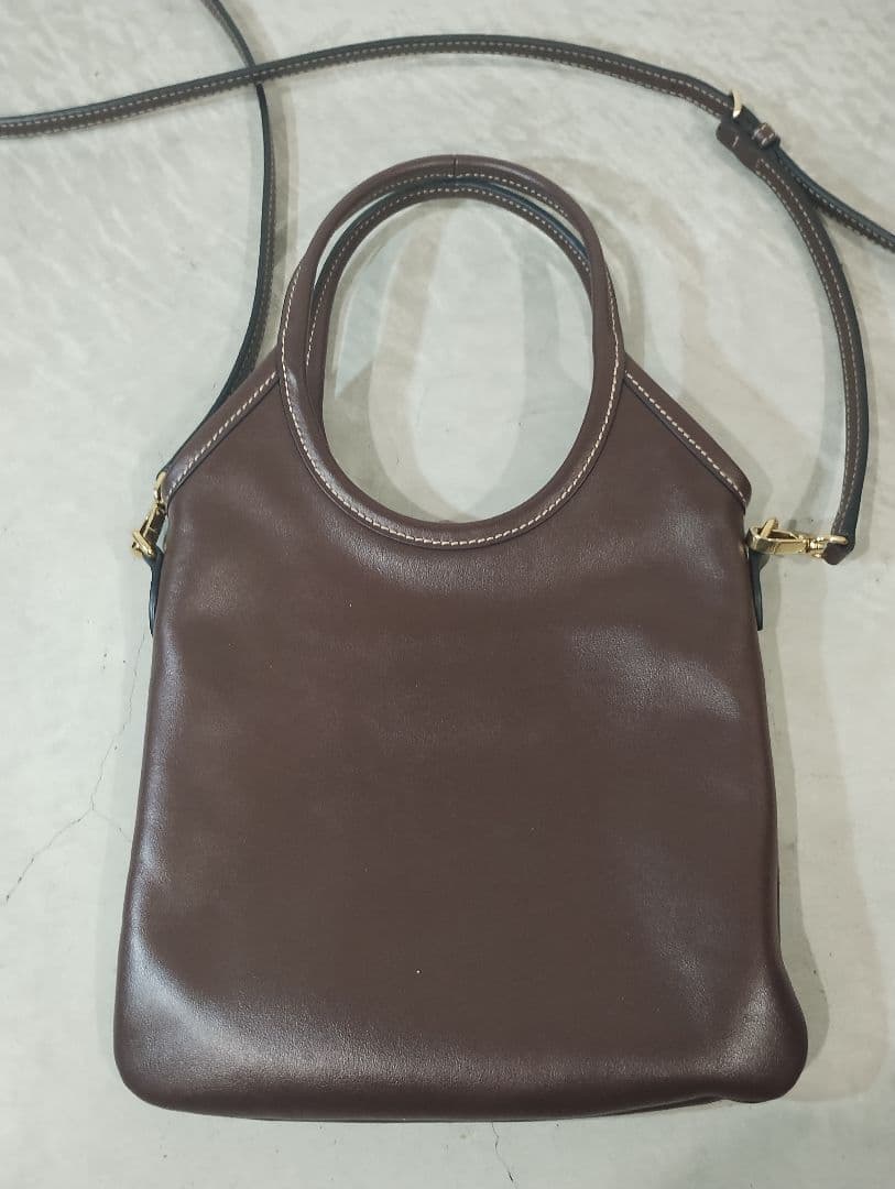 MIU MIU IVYレザーハンドバック ブラウン